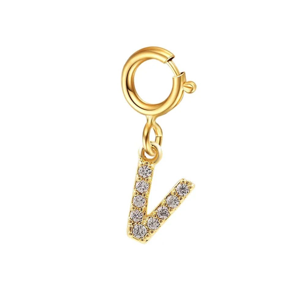 Pulsera delicada de cadena cubana/Fígaro con inicial