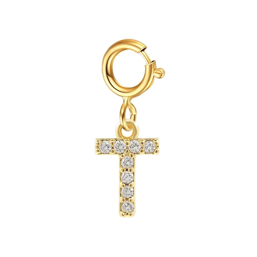 Pulsera delicada de cadena cubana/Fígaro con inicial