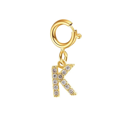 Pulsera delicada de cadena cubana/Fígaro con inicial