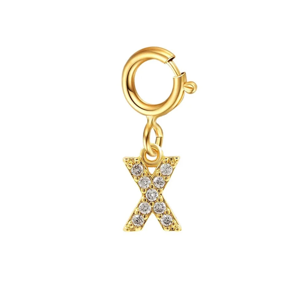 Pulsera delicada de cadena cubana/Fígaro con inicial