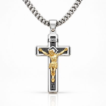 Cadena Crucifijo INRI 14K