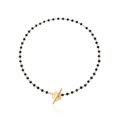 Choker Floral con Cierre de Flor