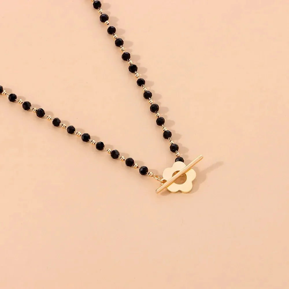 Choker Floral con Cierre de Flor
