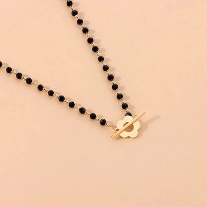 Choker Floral con Cierre de Flor