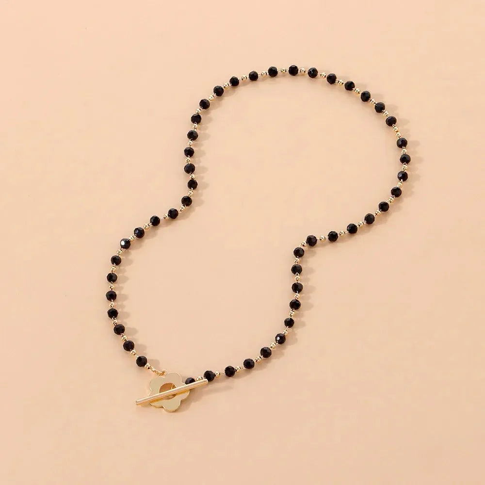 Choker Floral con Cierre de Flor