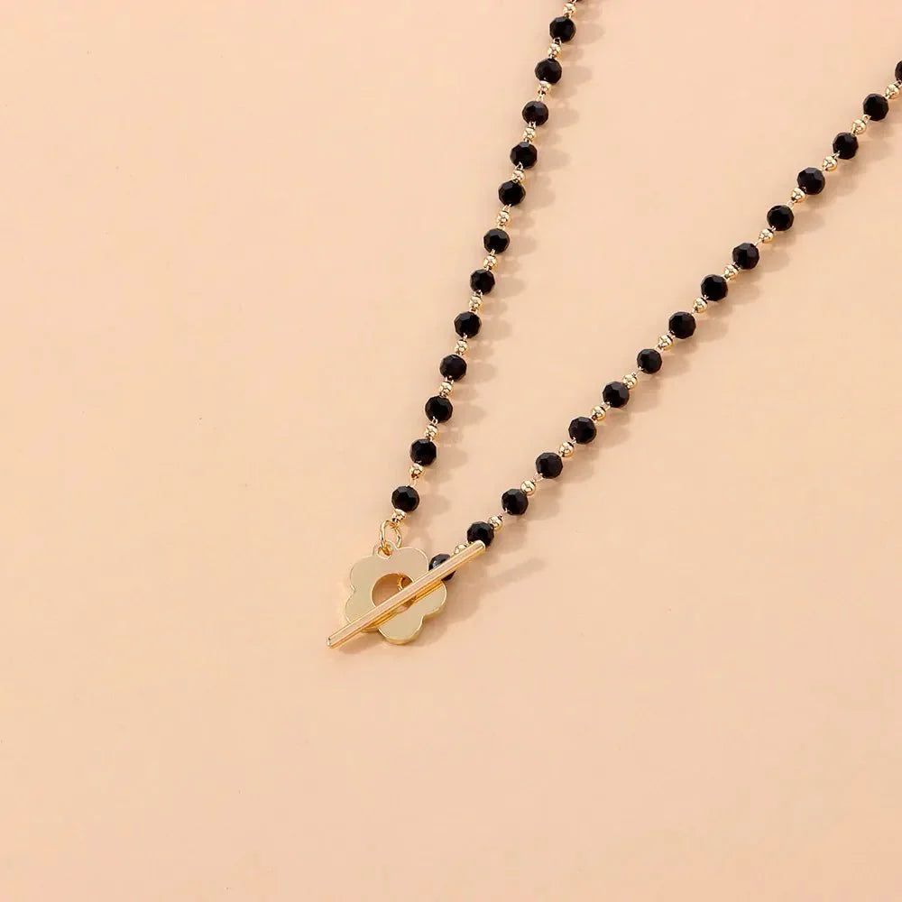 Choker Floral con Cierre de Flor