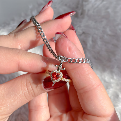 Set para pareja Príncipe y Princesa: anillo y pulsera