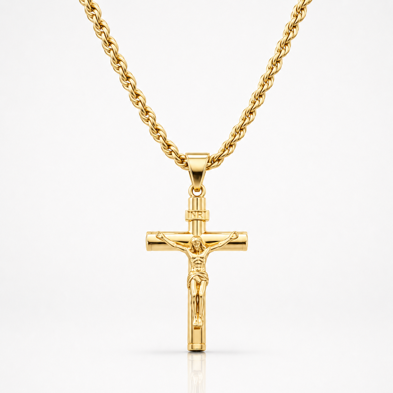 Cadena Crucifijo de Oro 14K