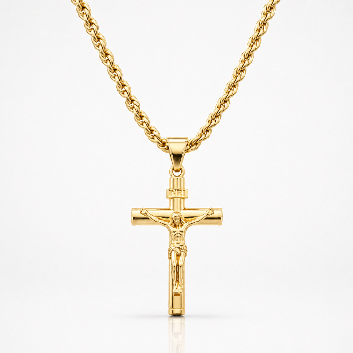 Crucifijo Vintage de Oro 14K