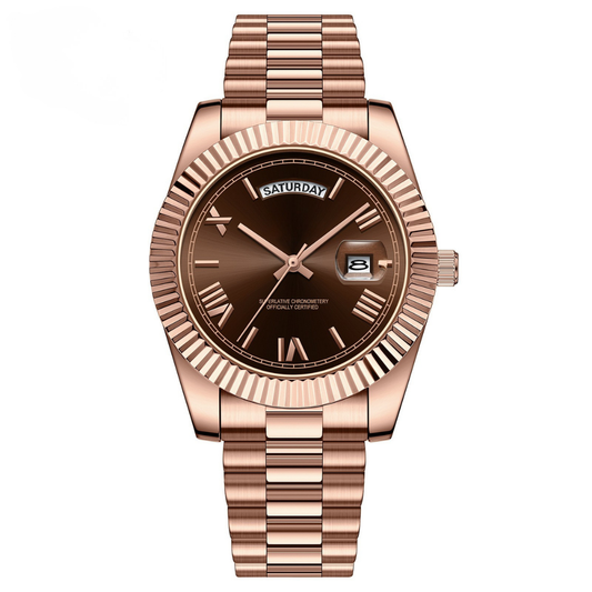 Reloj Missoma Regent (Oro Rosa/Chocolate)